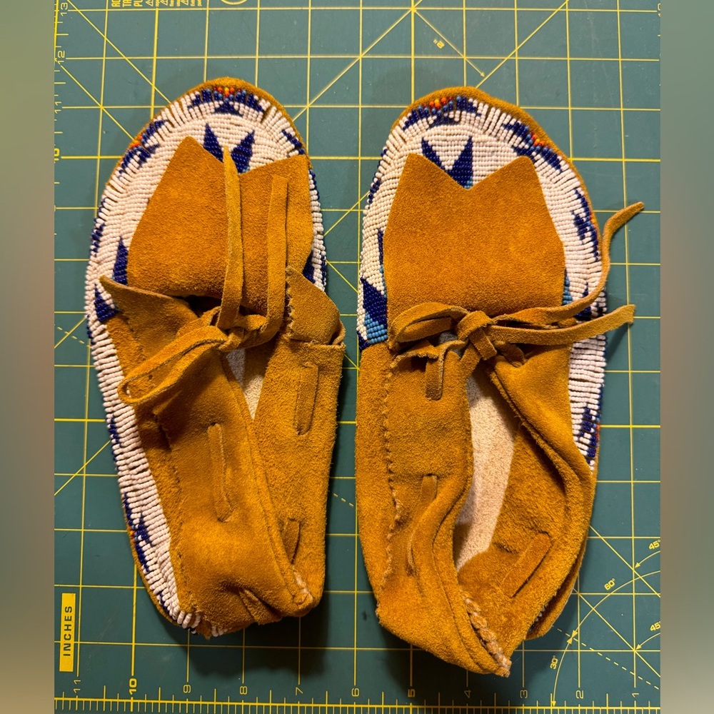 Native America beaded moccasins